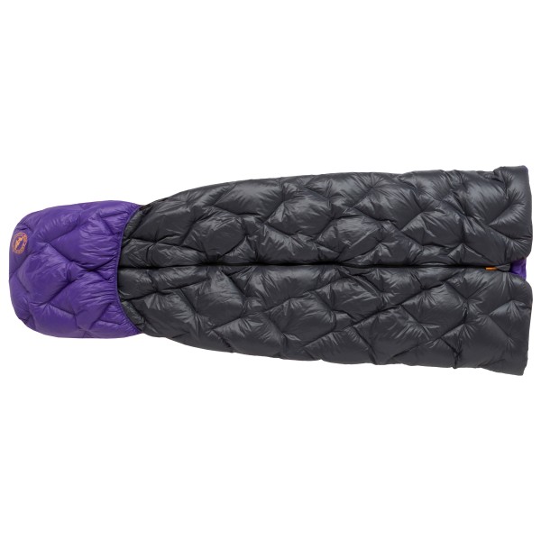 Big Agnes - Fly Creek UL Zip Quilt - Daunenschlafsack Gr Long - Bodysize: 198 cm schwarz/lila