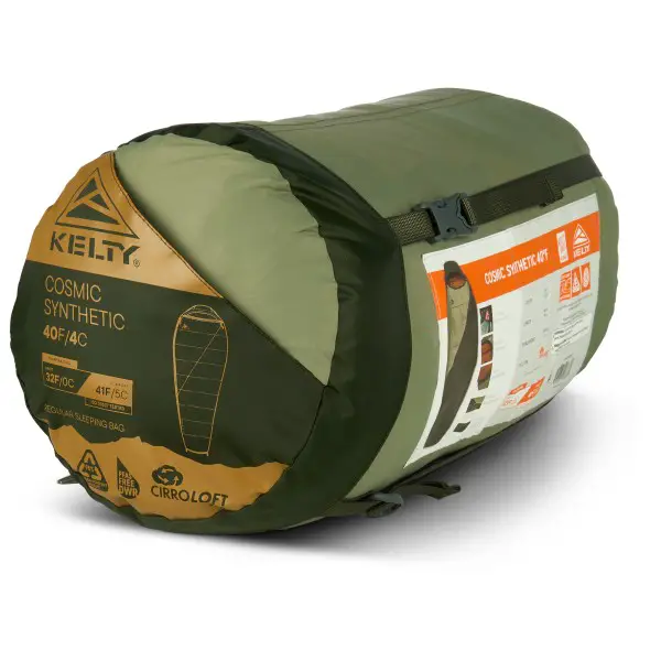 Kelty - Cosmic Synthetic 0 - Kunstfaserschlafsack Gr 199 x 79 cm - Regular cherry mahogany / sea spray