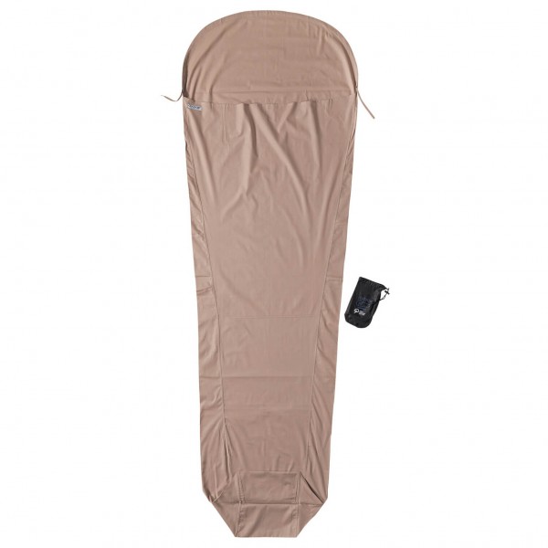 Cocoon - MummyLiner Organic Cotton - Reiseschlafsack Gr 241 x 90/56 cm braun