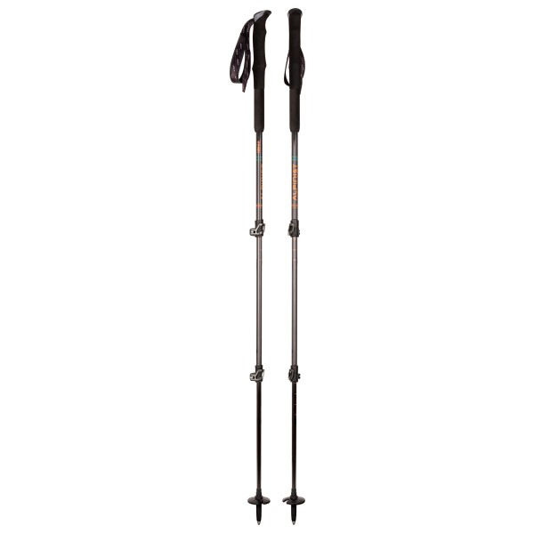 Kohla - Alpinist Stock - Trekkingstöcke Gr 105 - 140 cm schwarz/orange