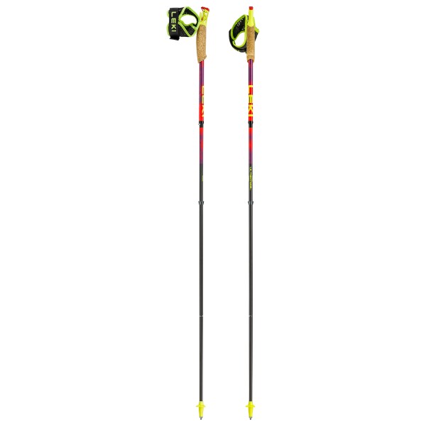Leki - Ultratrail FX.One SL - Trailrunning Stöcke Gr 130 cm rot/ neonyellow