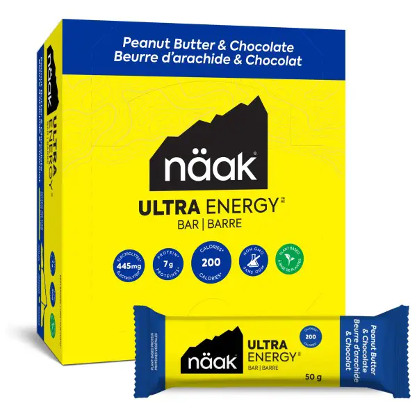 Näak - Ultra Energy Bars Peanut Butter & Chocolate - Energieriegel Gr 50 g