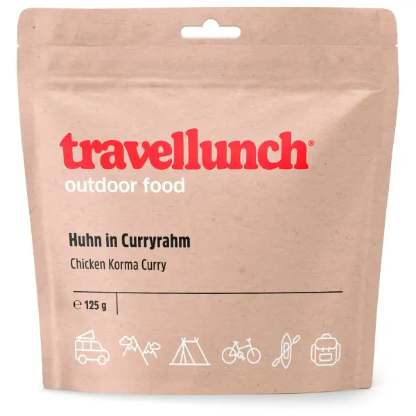 Travellunch - Huhn in Curryrahm mit Reis Gr 125 g