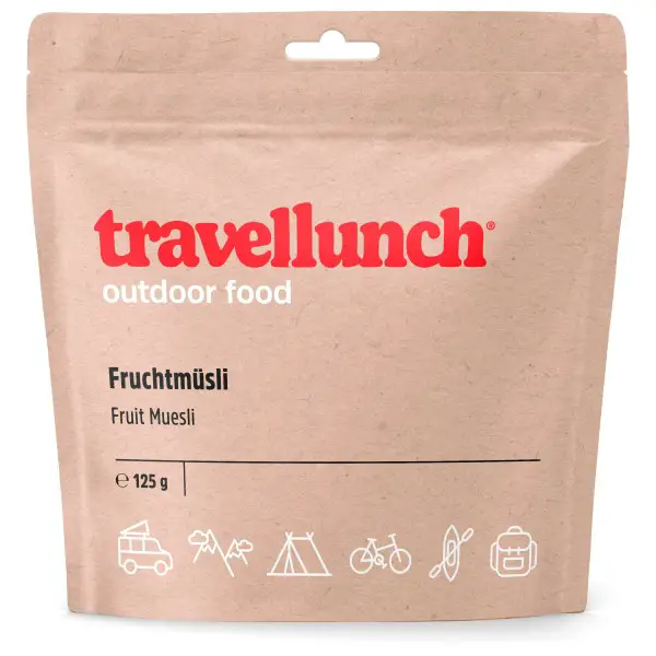 Travellunch - Fruchtmüsli mit Milch Gr 125 g
