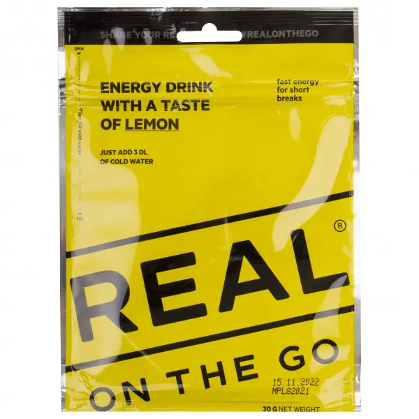 Real Turmat - Energy Drink Lemon - Energiegetränk Gr 30 g