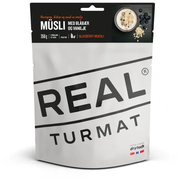 Real Turmat - Blueberry and Vanilla Müsli Gr 112 g