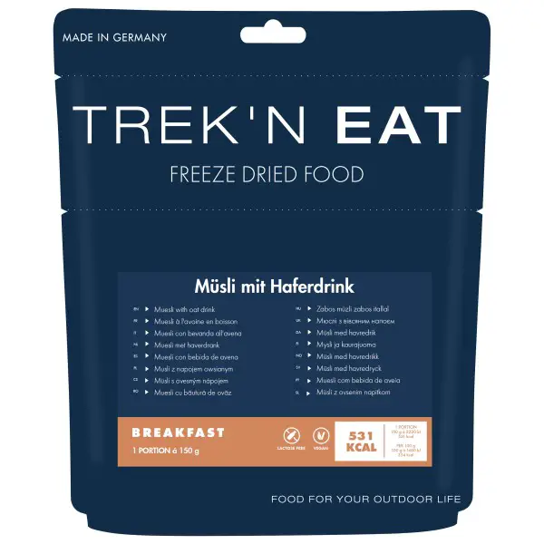 Trek'n Eat - Müsli mit Haferdrink Gr 150 g