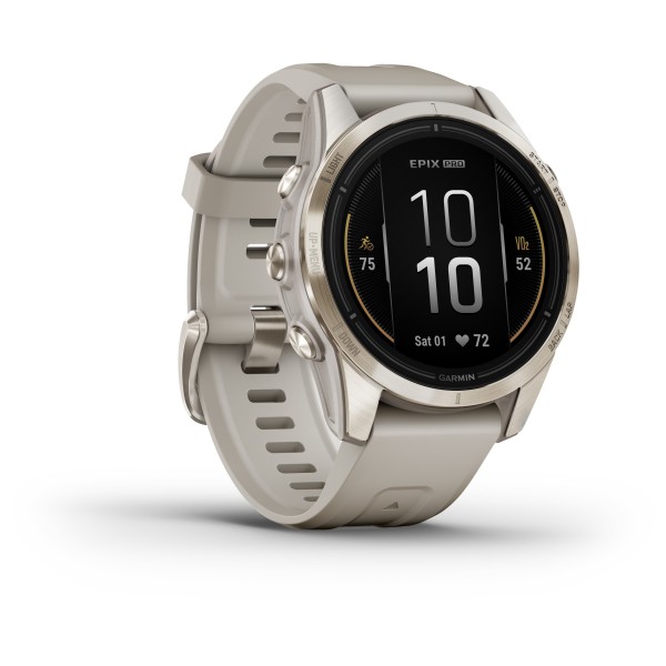 Garmin - EPIX Pro (GEN 2) Sapphire Edition 42 mm - Multifunktionsuhr beige / softgold