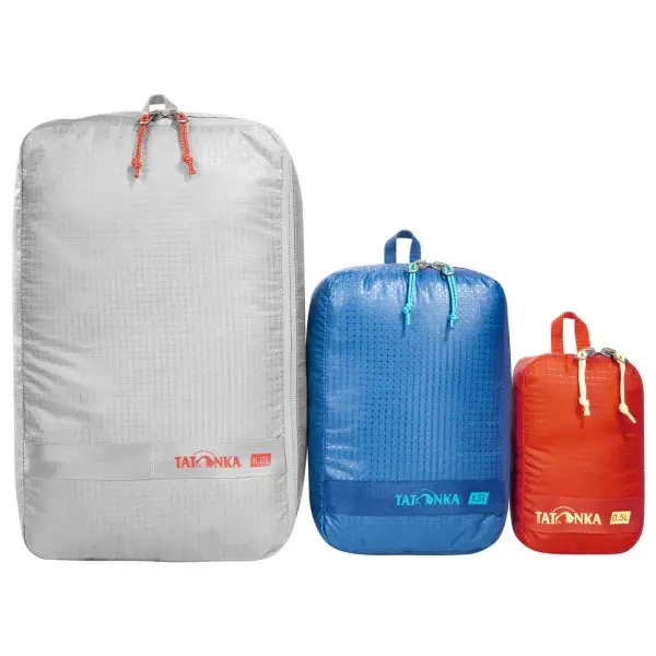 Tatonka - Stuffsack Zip Set III - Packsack Gr 6 l, 1,5 l, 0,5 l grau