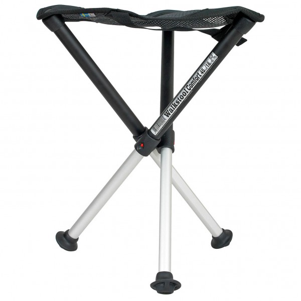 Walkstool - Dreibeinhocker Comfort - Campingstuhl Gr Sitzhöhe 55 cm grau