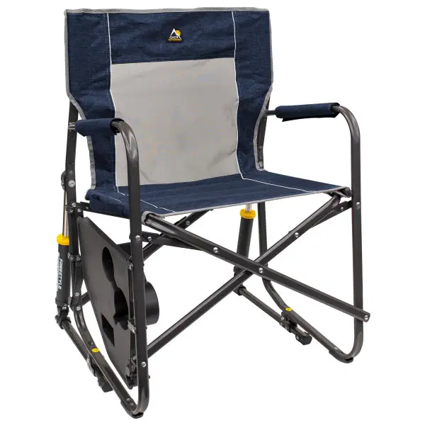 GCI - Freestyle Rocker With Side Table - Campingstuhl Gr 61 x 63,5 x 88,5 cm grau
