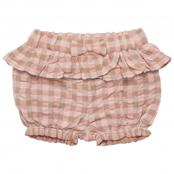 Minymo - Girl's Shorts Check - Shorts Gr 50 rosa
