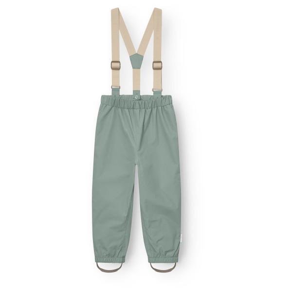 Mini A Ture - Kid's Matwilans Suspender Pants - Regenhose Gr 128 - 8 Years türkis