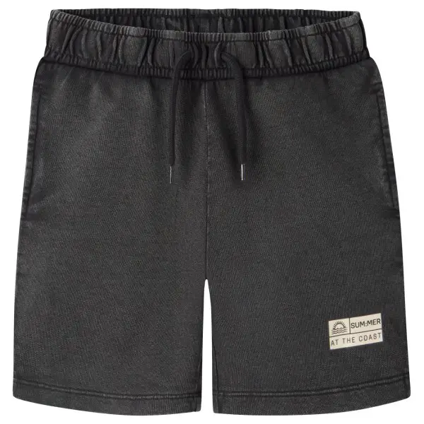 Name it - Kid's NKMFandel Sweat Shorts UNB - Shorts Gr 122 grau/schwarz