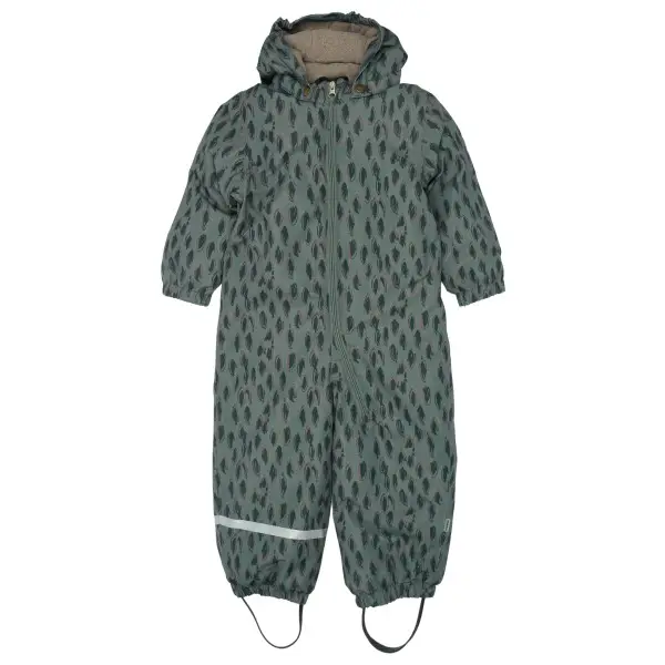 Mikk-Line - Kid's Snow Suit AOP - Overall Gr 122 grau/oliv