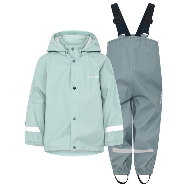 Didriksons - Kid's Slaskeman Set 4 - Regenset Gr 80 grau