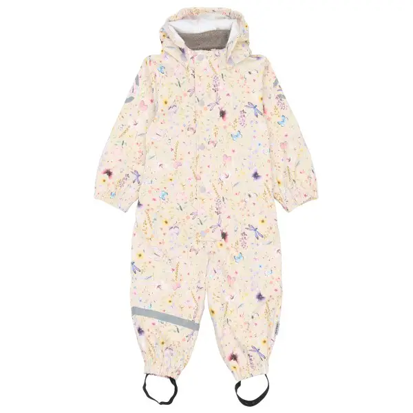 Mikk-Line - Kid's PU Rain Suit AOP - Overall Gr 74 weiß