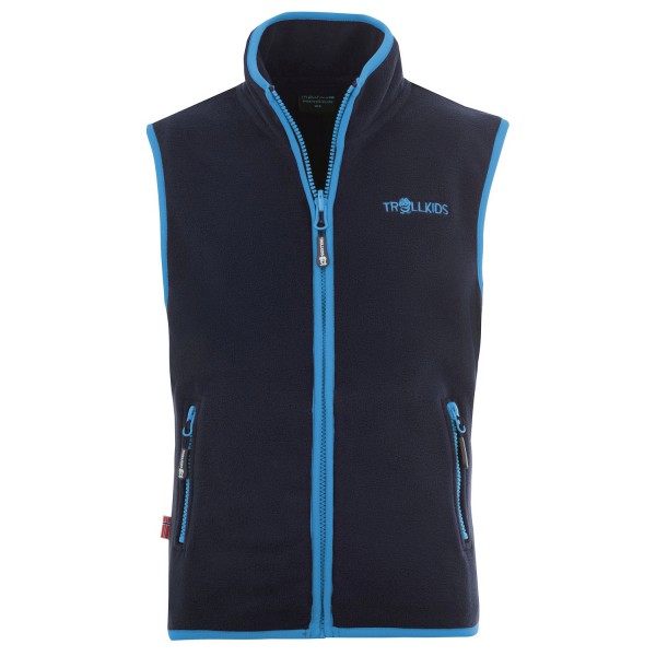 Trollkids - Kid's Arendal Vest - Fleeceweste Gr 92 blau