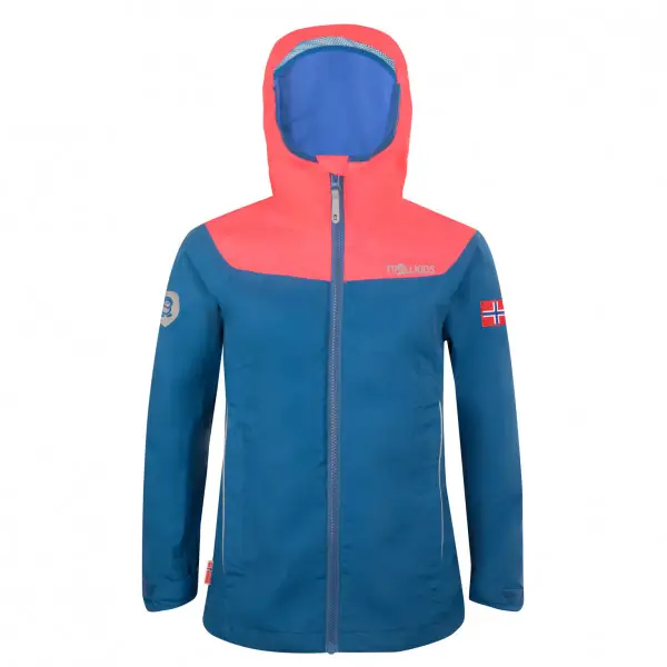 Trollkids - Girls Bergen Jacket - Regenjacke Gr 92 blau