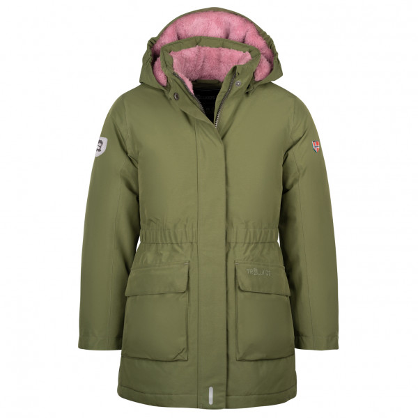 Trollkids - Girl's Alesund Coat - Mantel Gr 92 oliv