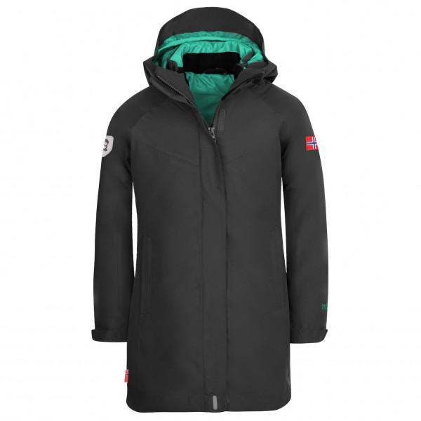 Trollkids - Girl's Senja 3in1 Coat - Mantel Gr 110 schwarz