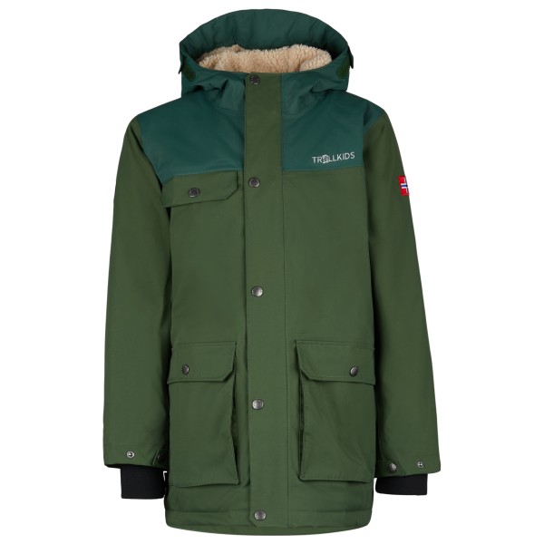 Trollkids - Kid's Gudvangen Jacket - Parka Gr 92 oliv/grün