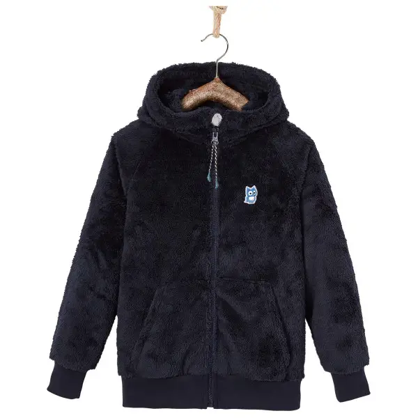 Namuk - Kid's Panda High-Loft Fleecejacke - Fleecejacke Gr 92/98 schwarz/blau