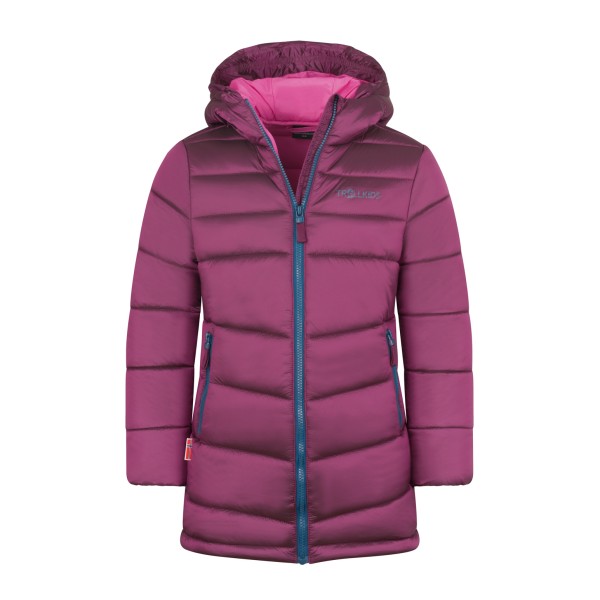 Trollkids - Girl's Trondheim Coat - Mantel Gr 164 lila