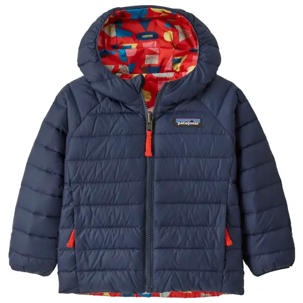 Patagonia - Baby's Reversible Down Sweater Hoody - Daunenjacke Gr 3-6 Months blau