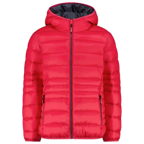CMP - Girl's Down Jacket Fix Hood Taffeta - Kunstfaserjacke Gr 98 rot