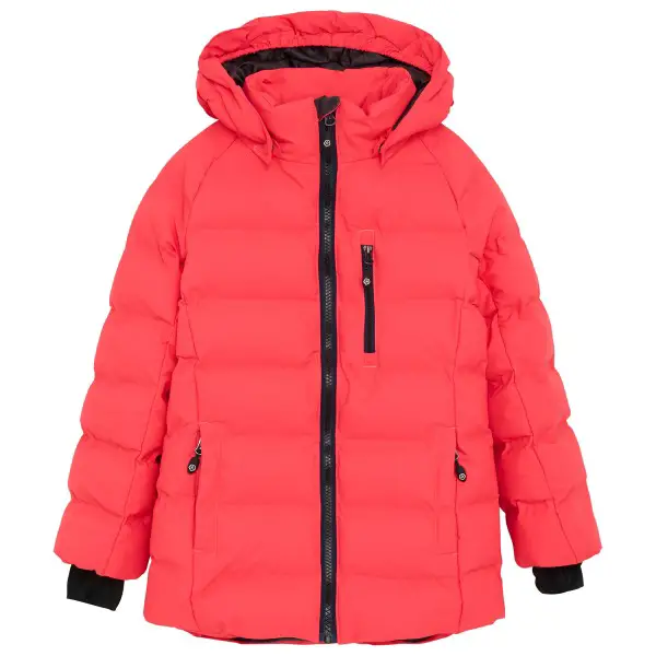 Color Kids - Girl's Ski Jacket Quilt - Skijacke Gr 92 rot