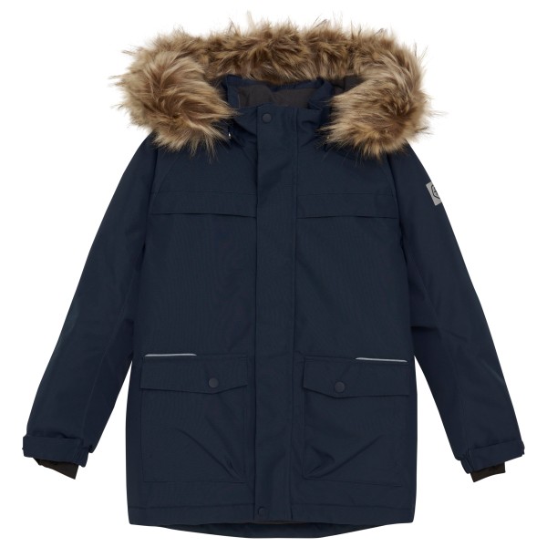 Color Kids - Kid's Parka with Fake Fur - Parka Gr 92 blau