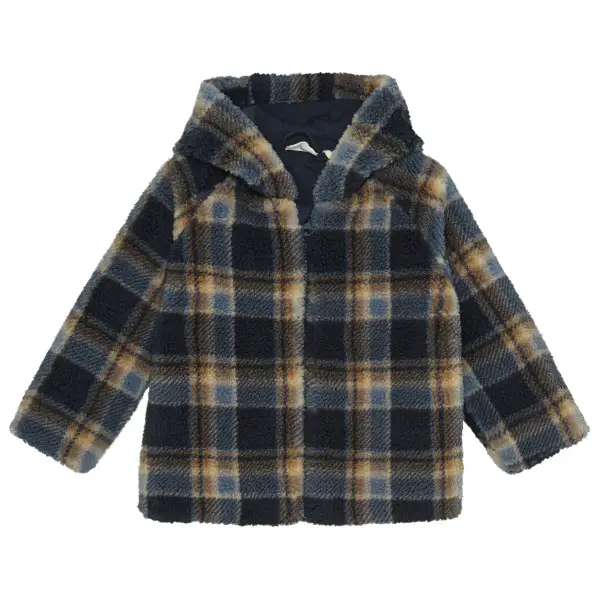 Minymo - Kid's Jacket Teddy with Lining - Fleecejacke Gr 68 grau