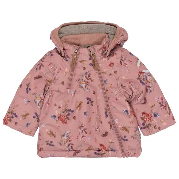 Mikk-Line - Polyester Baby Jacket AOP - Winterjacke Gr 74 rosa