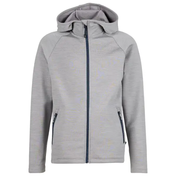 Heber Peak - Kid's Merino210 EvergreenHe. Zip Hoody - Zip-Hoodie Gr 104 grau