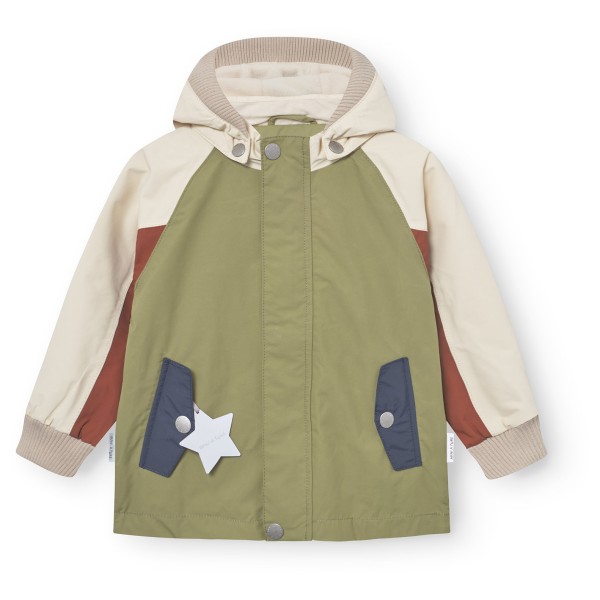 Mini A Ture - Kid's Matwally Fleece Lined Jacket - Regenjacke Gr 110 - 5 Years oliv