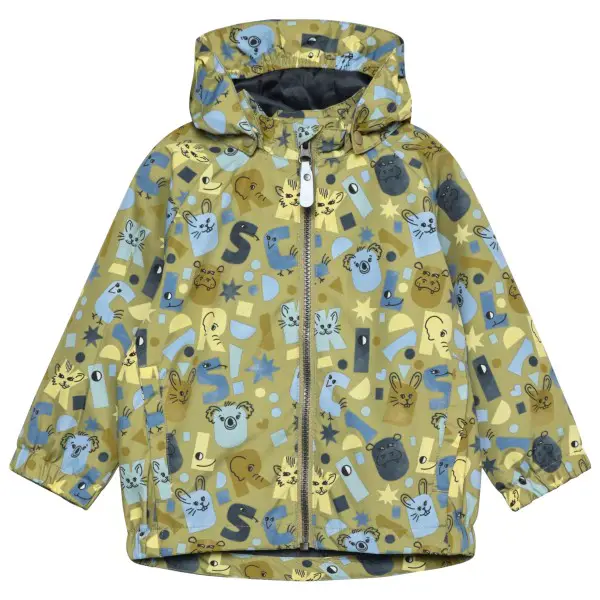 Color Kids - Baby's Jacket AOP - Regenjacke Gr 74 oliv