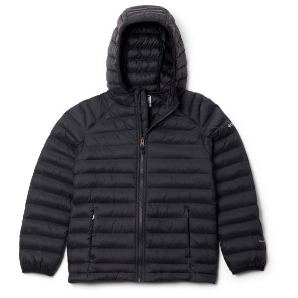 Columbia - Kid's Powder Pass Hooded Jacket - Kunstfaserjacke Gr XXS schwarz/grau