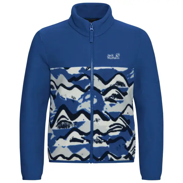 Jack Wolfskin - Kid's Paw Era 100 Print Fullzip - Fleecejacke Gr 104 blau
