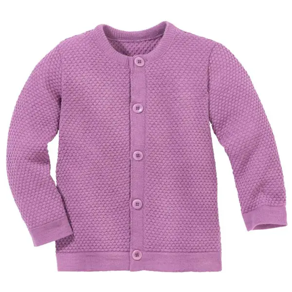 disana - Wabenstrick Jacke - Merinojacke Gr 134/140 rosa/lila