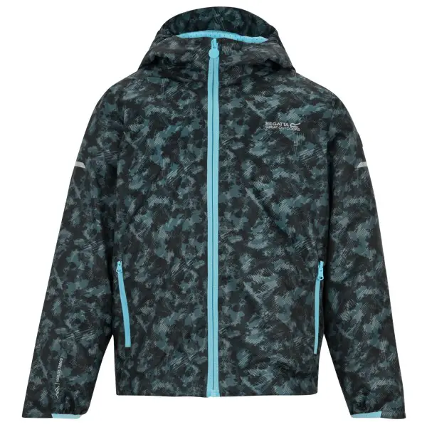 Regatta - Kid's Printed Lever II - Regenjacke Gr 7-8 Years blau