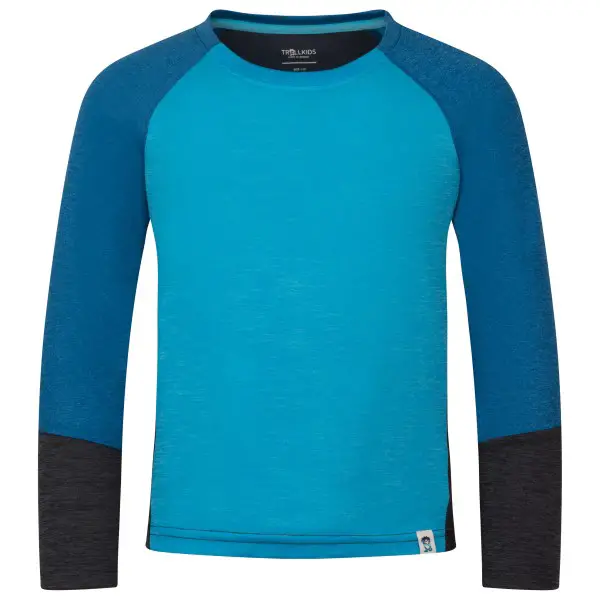 Trollkids - Kid's Seiland Longsleeve - Funktionsshirt Gr 92 blau