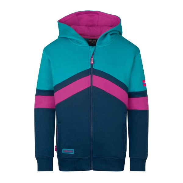Trollkids - Girl's Flekkefjord Jacket - Sweat- & Trainingsjacke Gr 98 blau