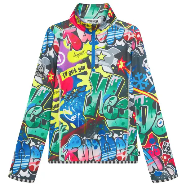 WeeDo - Kid's Cosmo Sprayprint Thermoshirt - Funktionsshirt Gr 92 bunt