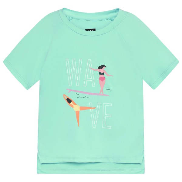 Color Kids - Girl's T-Shirt with Print S/S - Funktionsshirt Gr 92 türkis