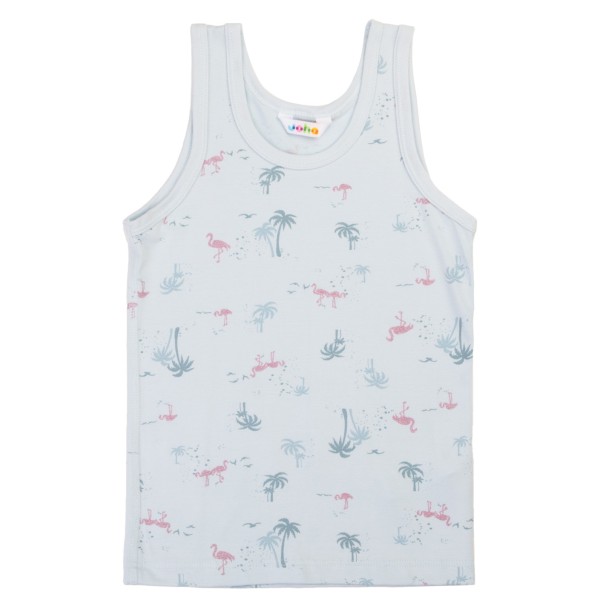 Joha - Girl's Undershirt - Top Gr 100 grau/weiß