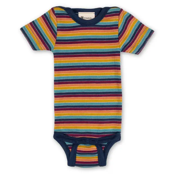 Engel - Baby-Body S/S Druckknöpfe an den Schultern - Alltagsunterwäsche Gr 50/56 bunt