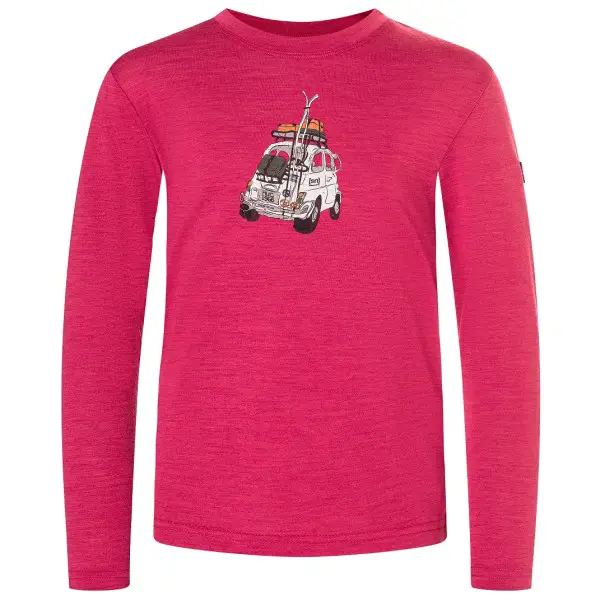 super.natural - Kid's Carski L/S - Merinounterwäsche Gr 104 rosa