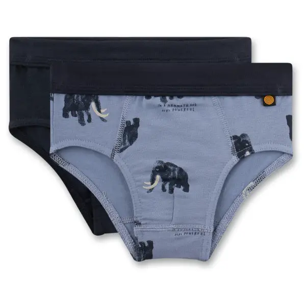 Sanetta - Kid's DP Brief 337074 +337075 - Unterhose Gr 80 grau/blau