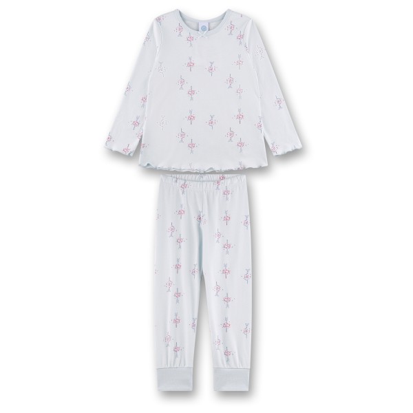 Sanetta - Kid's Pyjama Long AOP 233602 - Schlafanzug Gr 92 weiß